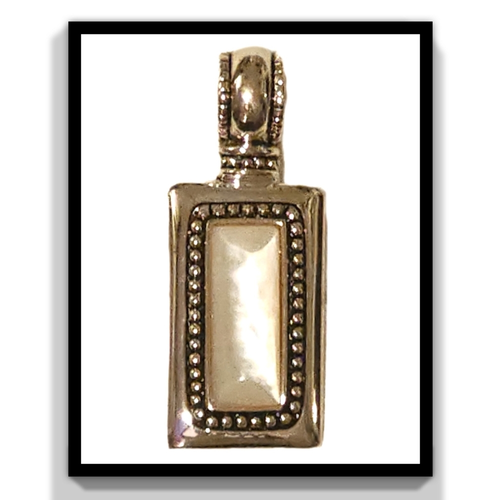 Mother of Pearl~Silver-plated Summit Pendant